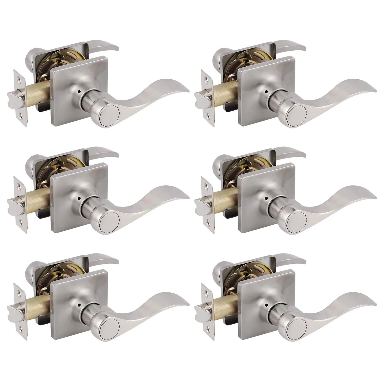Gobrico Satin Nickel Door Handle image 3