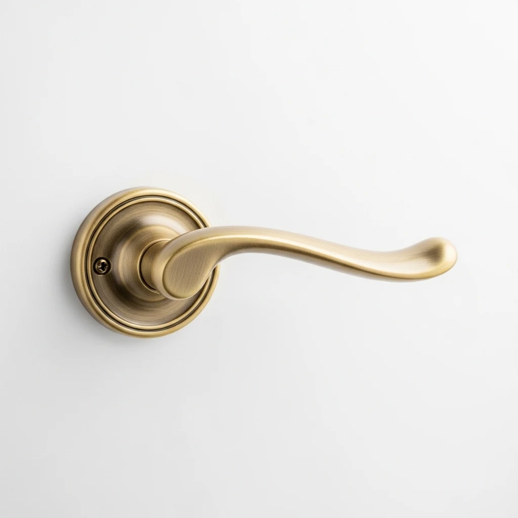 Hoone Antique Brass Door Handle image 2