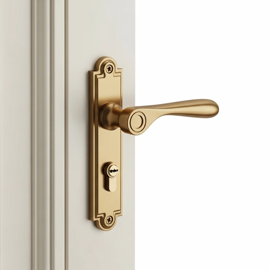Hoone Antique Brass Door Handle image 3
