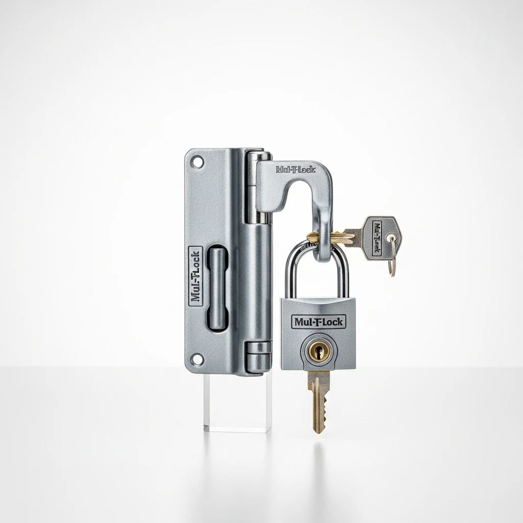Mul-T-Lock Hasp Padlock Set image 2