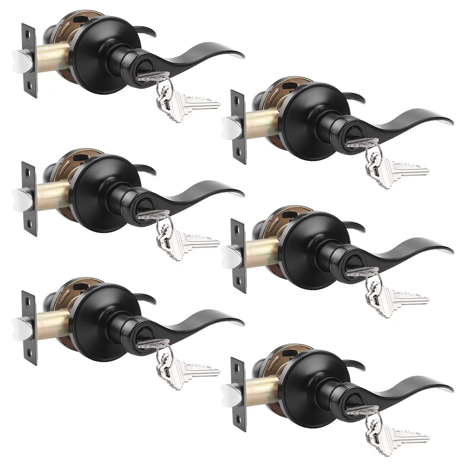 Probrico Door Lock Handle Combo image 3